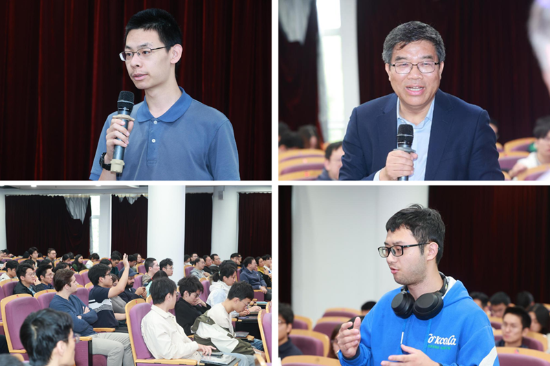 A person speaking into a microphone

Description automatically generated